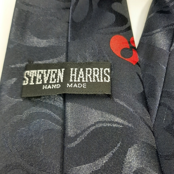 Steven Harris Hand Made Guitar Music Notes Neck Tie - Picture 4 of 4